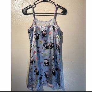 Nick and Nora  girls skunks satin nightgown